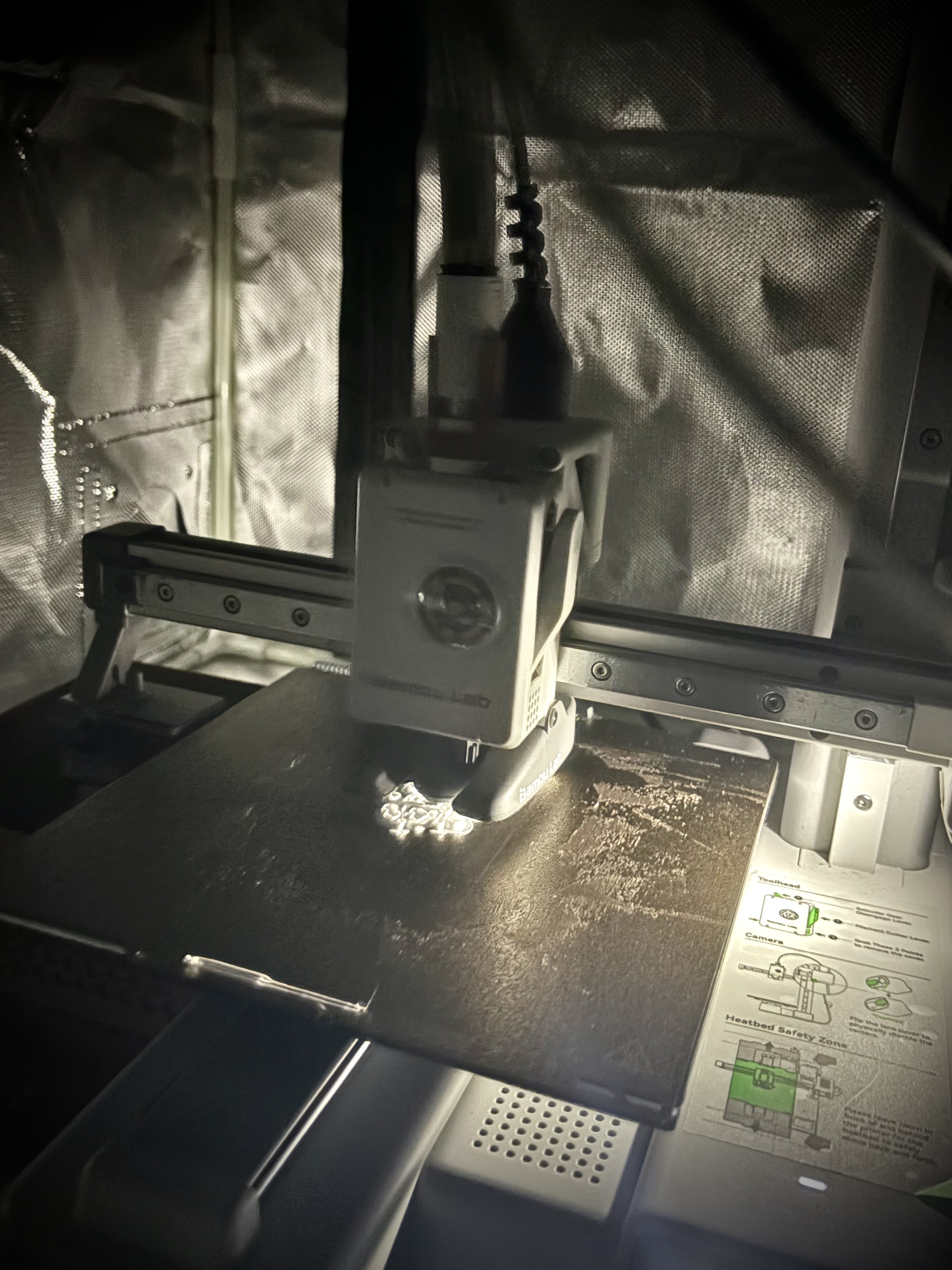 Bambu Lab A1 Toolhead on Build Plate